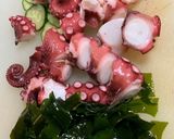 Hình bước làm 3 của món Món nộm chua ngọt bạch tuộc dưa chuột+ rong biển