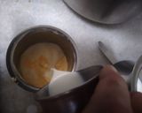 A picture of step 1 of Matka Custard Kulfi.