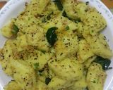 A picture of step 9 of Sooji dhokla.
