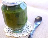 A picture of step 4 of Shiso Pesto Genovese.