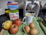 Tortilla de manzana saludable