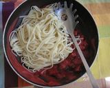 A picture of step 4 of Eggplant and Tomato Pasta.