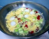A picture of step 2 of LG SPICY LEEK EGGDROP SOUP.