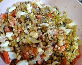 Foto del paso 7 de la receta: Ensalada de lentejas, verduras y merluza
