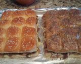 A picture of step 6 of Philly cheese steak sliders.