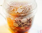 A picture of step 1 of Ginger Tea with Apple Cider Vinegar.