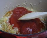 A picture of step 5 of Eggplant and Chicken Braised in Tomato Sauce.