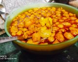 A picture of step 4 of Besan Mogra with Potatoes.