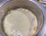 A picture of step 3 of Farfalle paste in potato sauce.