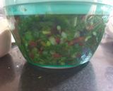 A picture of step 2 of Fresh herb chutney.