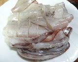 A picture of step 2 of Prepping Squid.