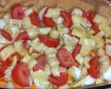Párolt hekk vele készült zőldségekkel recept fázis 3 fotója