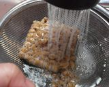 A picture of step 2 of Natto and Umeboshi Spaghetti.