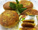 A picture of step 27 of Coconut dry fruits and Paneer stuffed raw Jack fruit kebab.