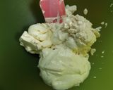 Foto del paso 2 de la receta: Espuma de fruta con queso Quark y yogurt griego al cacao