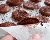 A picture of step 28 of Rich Bitter Chocolate Macarons.