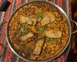 Foto del paso 9 de la receta: Arroz Mediterráneo en Paella al Confit de Pato y Foie con Setas
