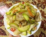Hình bước làm 4 của món Gân bò trộn cóc non