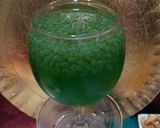 A picture of step 3 of Basil seed juice.