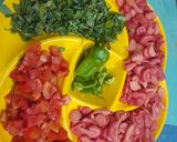 A picture of step 1 of Gajar methi.