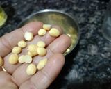 A picture of step 1 of Yellow split peas dal spinach bhurji.