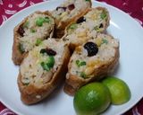 A picture of step 6 of Inari Sushi with Nuts and Dried Fruits.