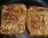 A picture of step 4 of Golden Graham French Toast with Banana Topping.