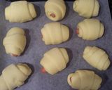 A picture of step 5 of Cheese Wiener Sausage Wraps.