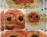 A picture of step 3 of AMIEs Halloween SPAGHETTI with Meatballs.