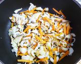 A picture of step 2 of Uno Hana (Stir-Fried and Simmered Okara).