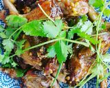 Hình bước làm 4 của món Chim cút chiên bơ
