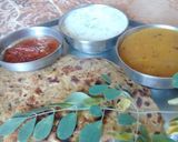 A picture of step 5 of Drumsticks leaves paratha.