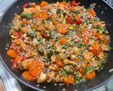 A picture of step 27 of Chicken with Cashews, Bell Peppers, and Carrots.