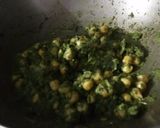 A picture of step 3 of Palak Chole.