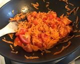 Une image de l'étape 12 de Kai lan aux tomates,carotte,ail et sauce huître.
