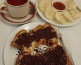 Foto langkah ke 6 dari resep Roti Bakar Cokelat Meses.