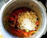 A picture of step 5 of Simple vegetable pulao |pressure cooker pulao.