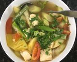 Hình bước làm 4 của món Canh chua dọc mùng chay