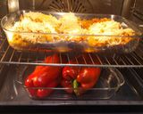 Foto del paso 11 de la receta: Berenjenas rellenas de verdura, champiñones y carne picada bajas en calorías - Receta propia