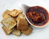 A picture of step 2 of Honey Ginger Tofu.