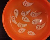 A picture of step 3 of Halloween Ghosts for Salads.