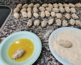 Foto del paso 6 de la receta: Croquetes de'albergínia al pesto amb timbal de carxofes i taronj