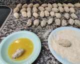Foto del paso 6 de la receta: Croquetes de'albergínia al pesto amb timbal de carxofes i taronj