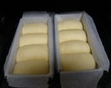 A picture of step 8 of Simple Fluffy Mini Bread Loaves Using a Pound Cake Pan.