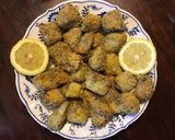 A picture of step 6 of California Farm Scallop Feast: Tofu Scallops.