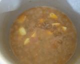 A picture of step 3 of Aloo keema with capsicum.