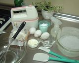 A picture of step 1 of Sponge Cake.