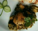 A picture of step 4 of 💚🇵🇰 Hara Masala Chicken💚🇵🇰 Azadi Special.