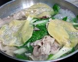 A picture of step 2 of Bak Choy And Dumpling In Pork Broth.