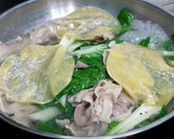 A picture of step 2 of Bak Choy And Dumpling In Pork Broth.